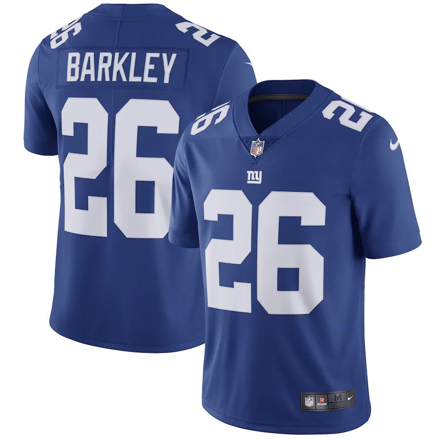 Men New York Giants #26 Saquon Barkley Nike Royal Team Color Vapor Untouchable Limited NFL Jersey->new york giants->NFL Jersey